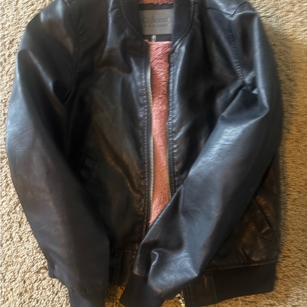 Ci Sono Black Bomber Jacket with Classic Design